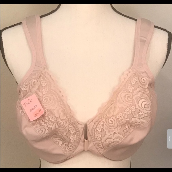 Glamorise Front-Closure WonderWire Bra #1245 Size 40D - Picture 1 of 4